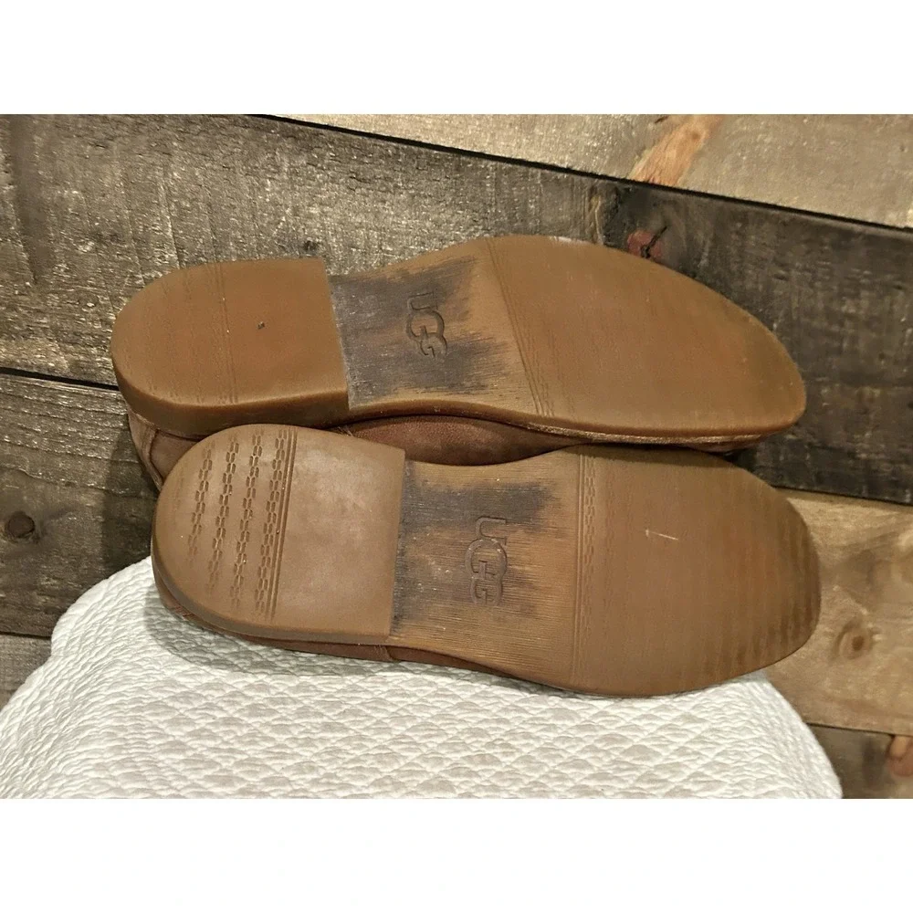UGG Men's Brown Nubuck Lace-Up Casual Oxfords Shoes 1002443‎ sz: US 11
